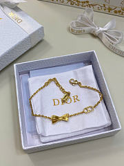 Dior CD Bow Bracelet Gold-Finish Metal and Crystal B3335WOMCY_D319 - 3