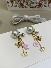 Dior Tribales Earrings Gold-Finish Metal, White Resin Pearls and Multicolor Lacquer E4594WOMLQ_D01X - 1