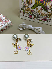 Dior Tribales Earrings Gold-Finish Metal, White Resin Pearls and Multicolor Lacquer E4594WOMLQ_D01X - 4