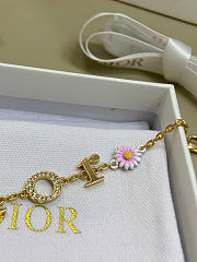 Dior Mini Daisy Bracelet Gold-Finish Metal, Crystals and Multicolor Lacquer B3298WOMLQ_D01X - 5