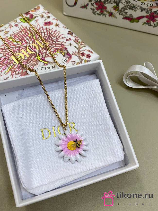 Dior Daisy Necklace Gold-Finish Metal and Multicolor Lacquer N3640WOMLQ_D345 - 1