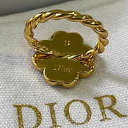 Dior Sparkling Clover Ring Gold-Finish Metal and Mother-of-Pearl R2795WOMMP_D301 - 6