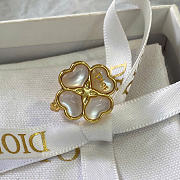Dior Sparkling Clover Ring Gold-Finish Metal and Mother-of-Pearl R2795WOMMP_D301 - 1