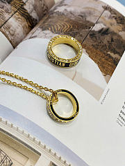 Dior Night Code Necklace Gold-Finish Metal, Crystals and Black Lacquer N3041WOMCY_D307 - 6