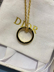 Dior Night Code Necklace Gold-Finish Metal, Crystals and Black Lacquer N3041WOMCY_D307 - 4
