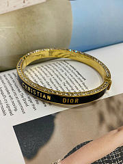 Dior Night Code Bangle Gold-Finish Metal, Crystals and Black Lacquer - 3