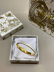 Dior Night Code Bangle Gold-Finish Metal, Crystals and White Lacquer - 4