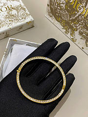 Dior Night Code Bangle Gold-Finish Metal, Crystals and White Lacquer - 6