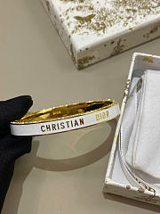 Dior Night Code Bangle Gold-Finish Metal, Crystals and White Lacquer - 1