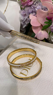 Dior Night Code Bangle Gold-Finish Metal, Crystals and Beige Lacquer B3070WOMLQ_D16E - 2