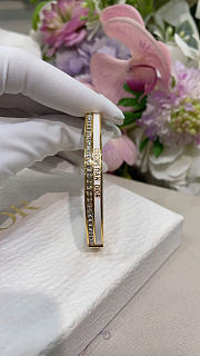 Dior Night Code Bangle Gold-Finish Metal, Crystals and White Lacquer B3070WOMLQ - 4