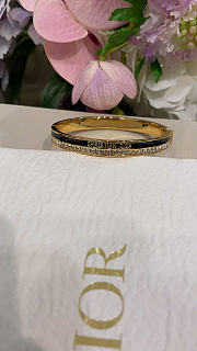 Dior Night Code Bangle Gold-Finish Metal, Crystals and Black Lacquer B3070WOMLQ - 5