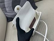 Chanel Clutch with Leather Strap Grained Shiny Calfskin & Gold-Tone Metal White - 17x11.5x5cm - 3