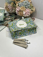 Medium Dior Book Tote with Strap Multicolor Lily of the Valley Embroidery with Dior Médaillon - 36x27.5x16.5cm - 5