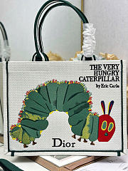 Medium Dior Book Tote with Strap Multicolor Book Cover Embroidery - 36x27.5x16.5cm - 3