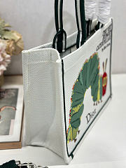 Medium Dior Book Tote with Strap Multicolor Book Cover Embroidery - 36x27.5x16.5cm - 5