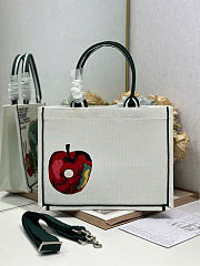Medium Dior Book Tote with Strap Multicolor Book Cover Embroidery - 36x27.5x16.5cm - 4