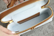 Chanel Vanity with Chain Denim Calfskin & Gold-Tone Metal Light Blue & Brown - 19.5x17x5cm - 6