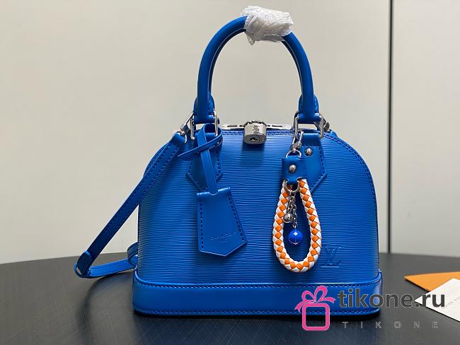 LV Alma BB Epi Leather Ocean Blue M29125 - 23.5x17.5x11.5cm - 1