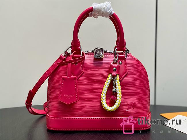 LV Alma BB Epi Leather Rose Miami M28902 - 23.5x17.5x11.5cm - 1