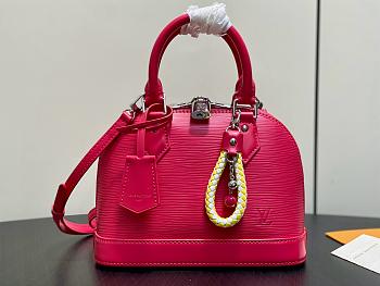 LV Alma BB Epi Leather Rose Miami M28902 - 23.5x17.5x11.5cm