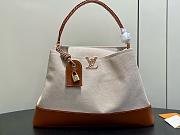 LV Capucines Weekender Canvas and Smooth Leather Brown M28439 - 43.5x15.5x16cm - 1