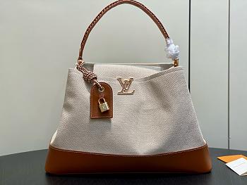 LV Capucines Weekender Canvas and Smooth Leather Brown M28439 - 43.5x15.5x16cm
