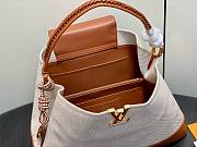 LV Capucines Weekender Canvas and Smooth Leather Brown M28439 - 43.5x15.5x16cm - 6