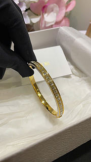 Dior Night Code Bangle Gold-Finish Metal, Crystals and White Lacquer 27203 - 3