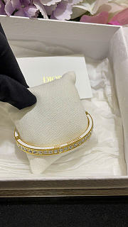 Dior Night Code Bangle Gold-Finish Metal, Crystals and White Lacquer 27203 - 6
