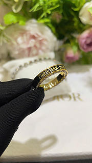Dior Night Code Ring Gold-Finish Metal, Crystals and Black Lacquer - 5