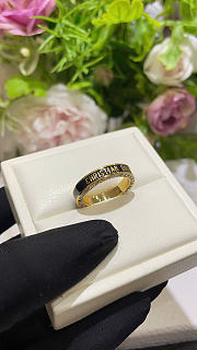 Dior Night Code Ring Gold-Finish Metal, Crystals and Black Lacquer - 4