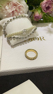 Dior Night Code Ring Gold-Finish Metal, Crystals and Black Lacquer - 3