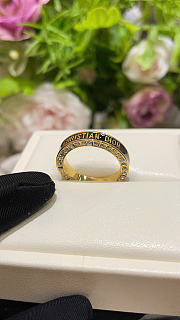 Dior Night Code Ring Gold-Finish Metal, Crystals and Black Lacquer - 2