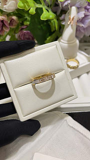 Dior Night Code Ring Gold-Finish Metal, Crystals and White Lacquer - 3
