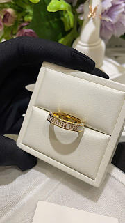 Dior Night Code Ring Gold-Finish Metal, Crystals and White Lacquer - 2