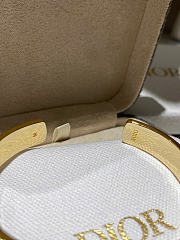 Dior 30 Montaigne Thin Bangle Gold-Finish Metal and White Lacquer  - 6