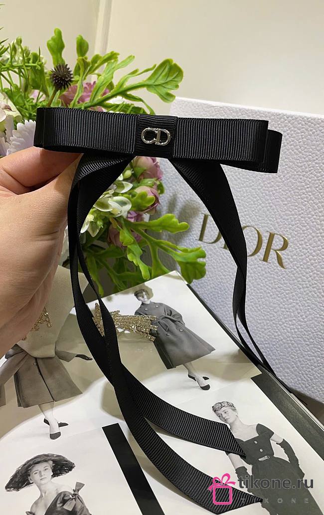 Dior Twist Bow Black Grosgrain 45DTC952E132_C900 - 1