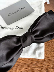 Dior Bow Hair Clip Satin Black - 5
