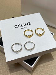 Triomphe Sparkle Hoops in Strass and Brass with Gold/Silver Finish - 1