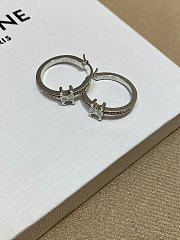 Triomphe Sparkle Hoops in Strass and Brass with Gold/Silver Finish - 5