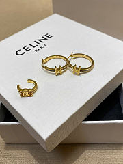 Triomphe Sparkle Hoops in Strass and Brass with Gold/Silver Finish - 4