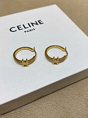 Triomphe Sparkle Hoops in Strass and Brass with Gold/Silver Finish - 2