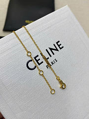 Celine Les Perles Celine Necklace in Resin Pearl and Brass with Gold Finish - 6