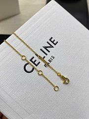 Celine Les Perles Celine Necklace in Resin Pearl and Brass with Gold Finish - 5