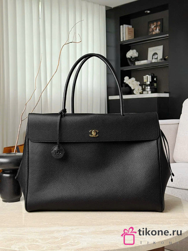 Chanel Large Tote Grained Calfskin & Gold-Tone Metal Black AS6289 - 43x33x17.5cm - 1