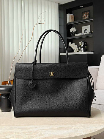 Chanel Large Tote Grained Calfskin & Gold-Tone Metal Black AS6289 - 43x33x17.5cm