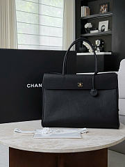 Chanel Large Tote Grained Calfskin & Gold-Tone Metal Black AS6289 - 43x33x17.5cm - 6