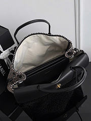 Chanel Large Tote Grained Calfskin Tweed & Gold-Tone Metal Black Multicolor AS6289 - 43x33x17.5cm - 5