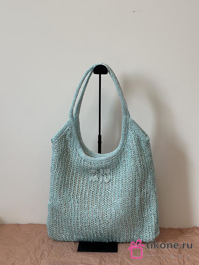 Miumiu Ivy Sequin Mesh Bag 5BG231 Anise - 40x35cm  - 1